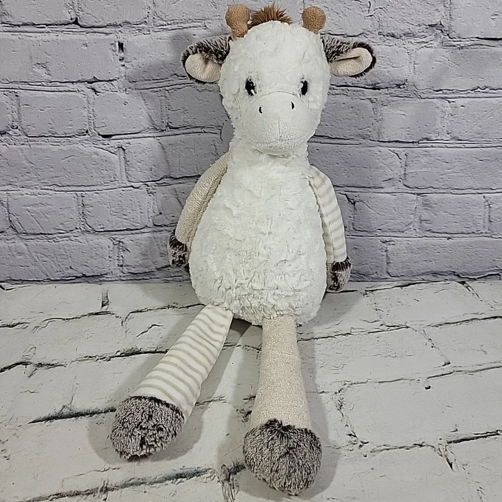 Aurora World Purely Luxe Giraffe Stuffed Animal Plush Toy White Brown Soft Lovey